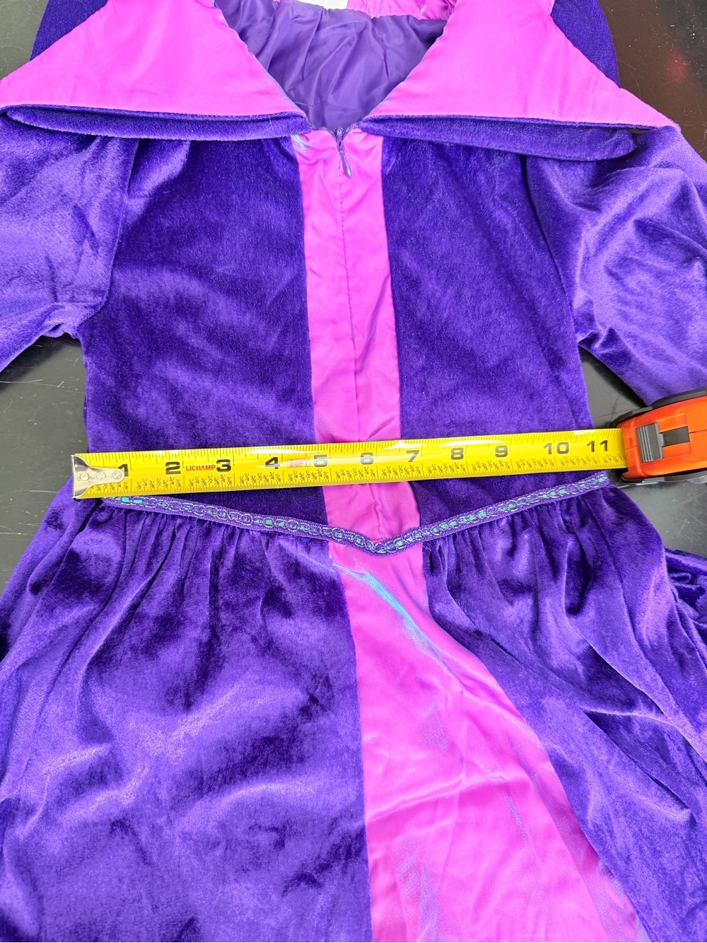 Disney Maleficent dress & horns velvet Halloween costume set kids 5/6 - Picture 9 of 10